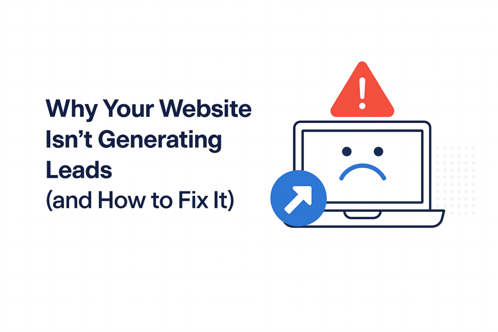 website not generating leads